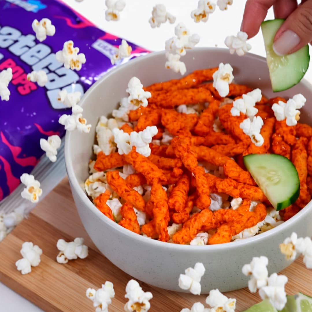 Palomitas en modo fuego